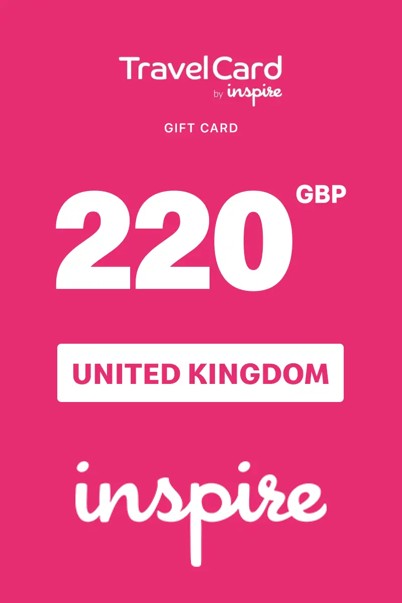 TravelCard by Inspire 220 GBP Gift Card (United Kingdom) - Digital Key