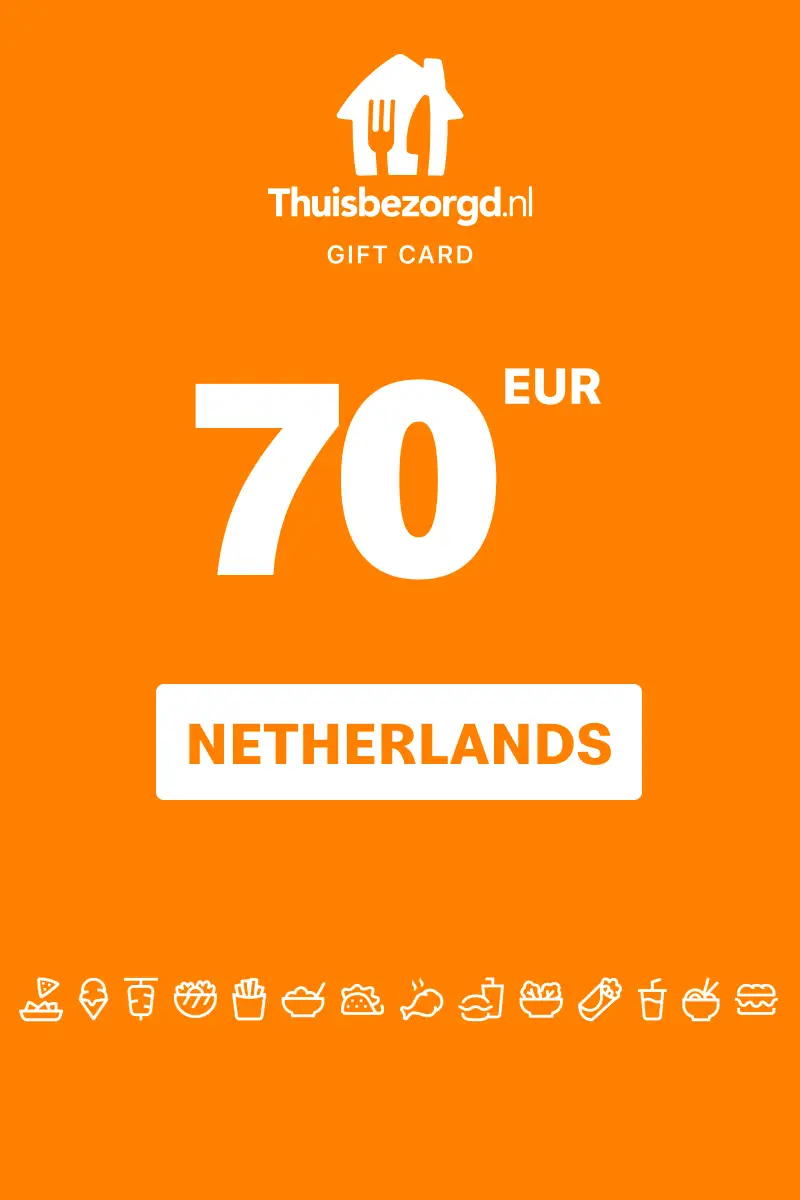 Thuisbezorgd.nl 70 EUR Gift Card (Netherlands) - Digital Key