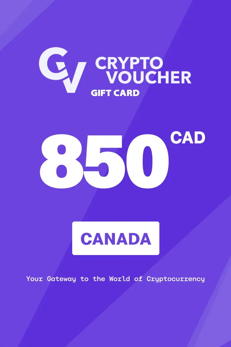 Crypto Voucher 850 CAD Gift Card (Canada) - Digital Key