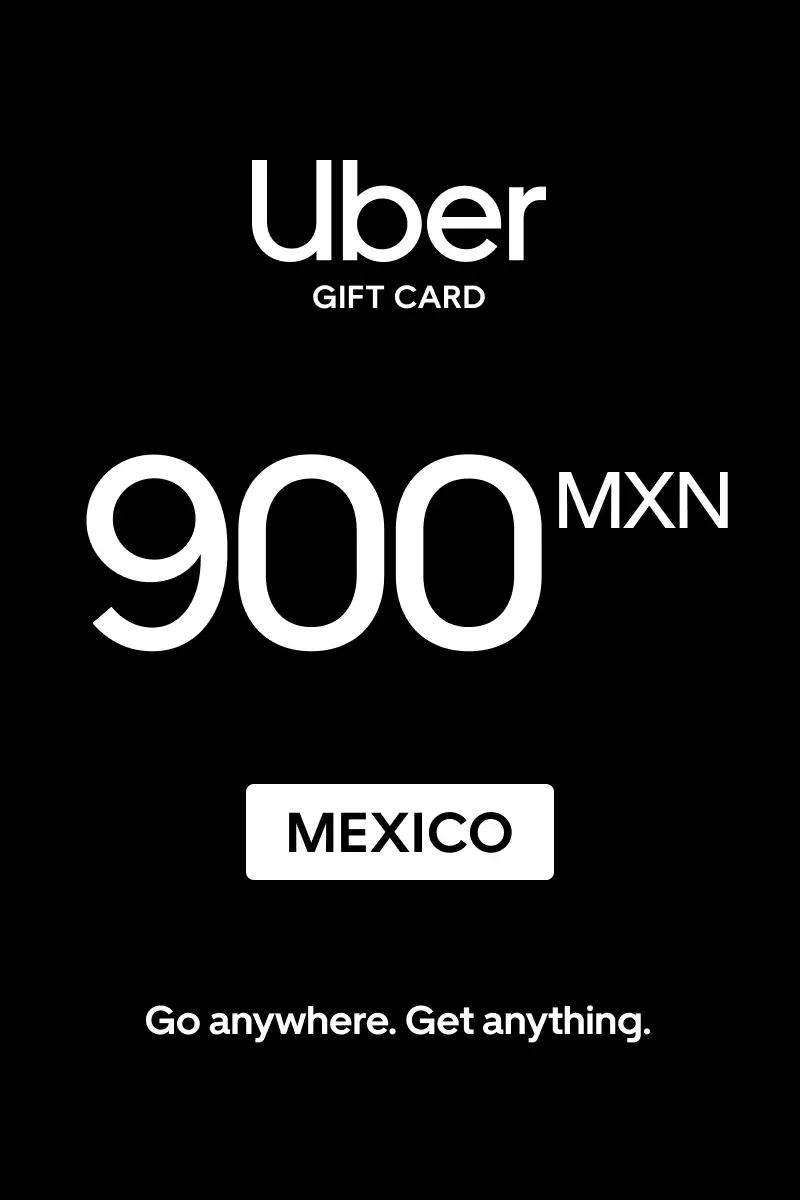 Uber 900 MXN Gift Card (Mexico) - Digital Key