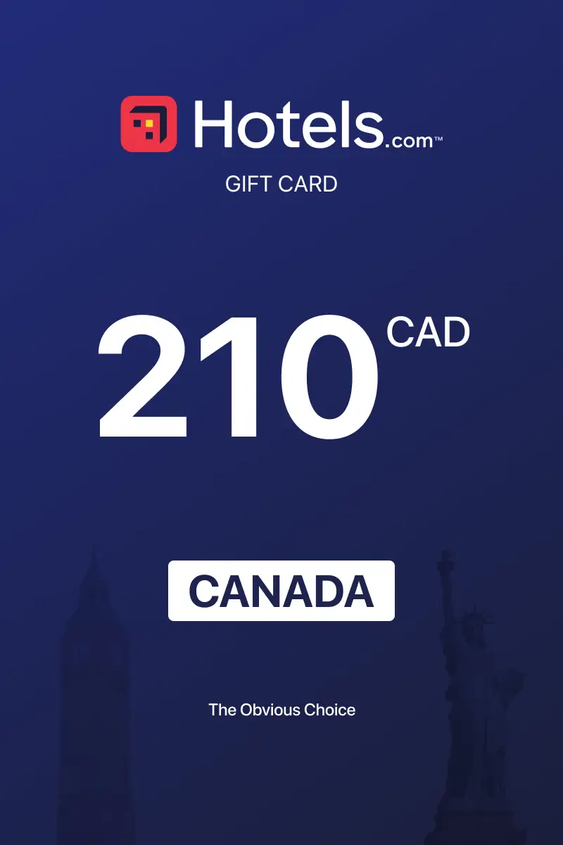 Hotels.com 210 CAD Gift Card (Canada) - Digital Key
