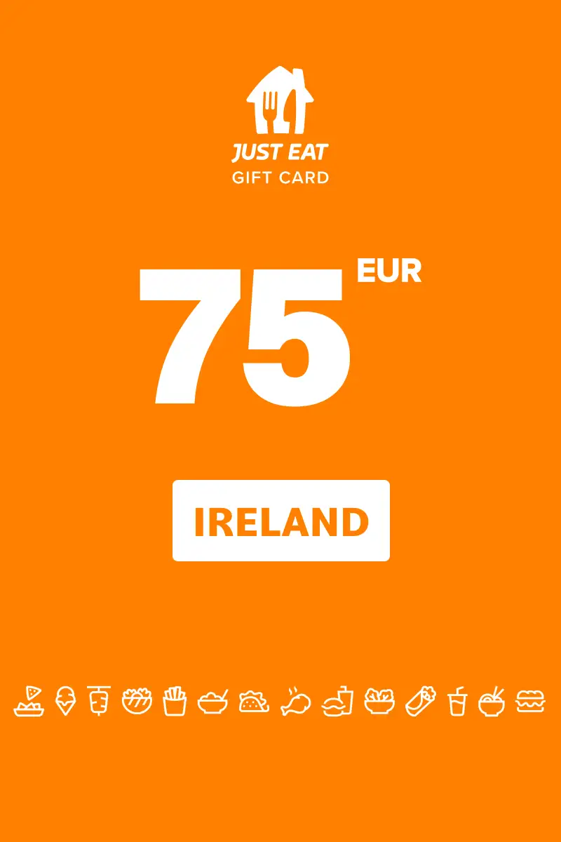Just Eat 75 EUR Gift Card (Ireland) - Digital Key