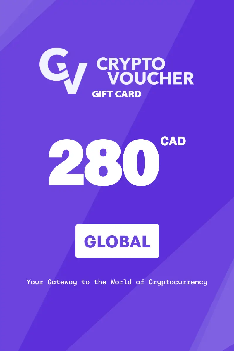 Crypto Voucher 280 CAD Gift Card (Global) - Digital Key