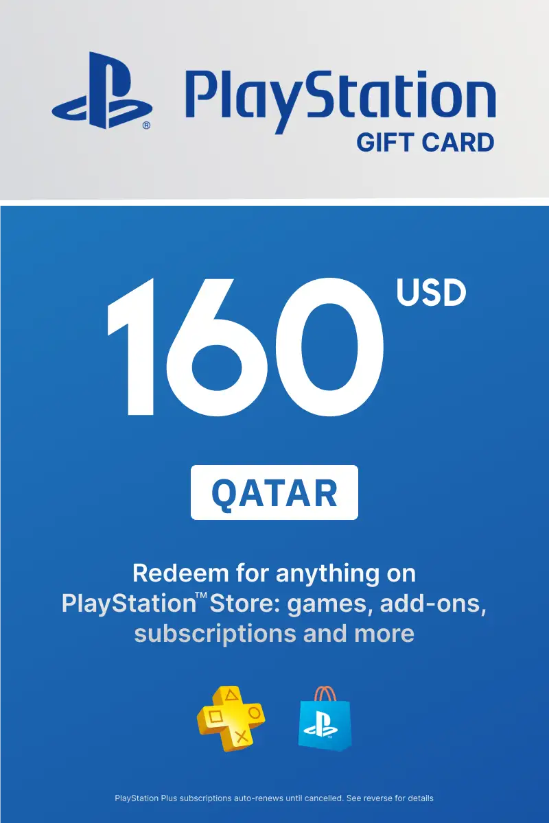 PlayStation Store 160 USD Gift Card (Qatar) - Digital Key