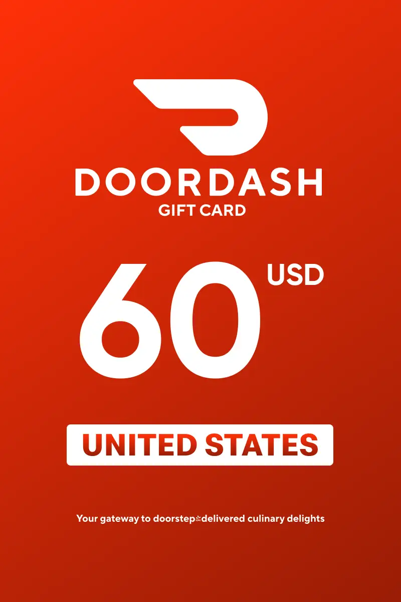 DoorDash 60 USD Gift Card (United States) - Digital Key