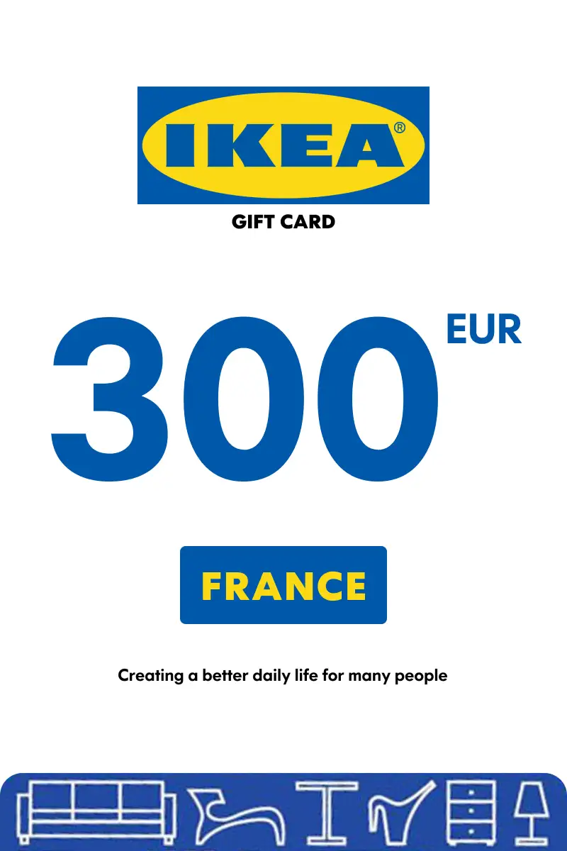 IKEA 300 EUR Gift Card (France) - Digital Key