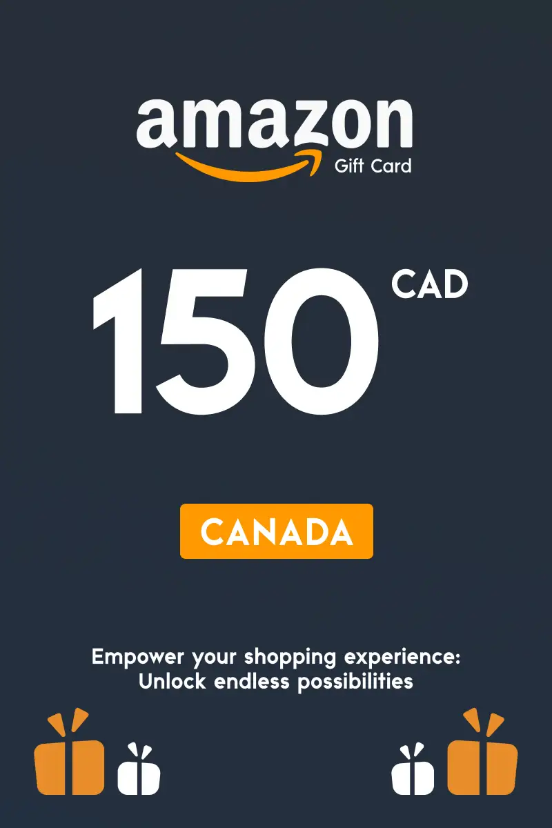 Amazon 150 CAD Gift Card (Canada) - Digital Key