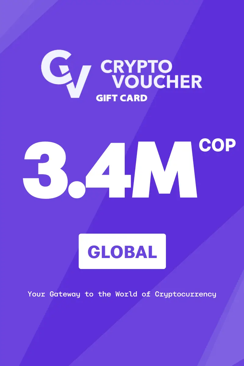 Crypto Voucher 3400000 COP Gift Card (Global) - Digital Key