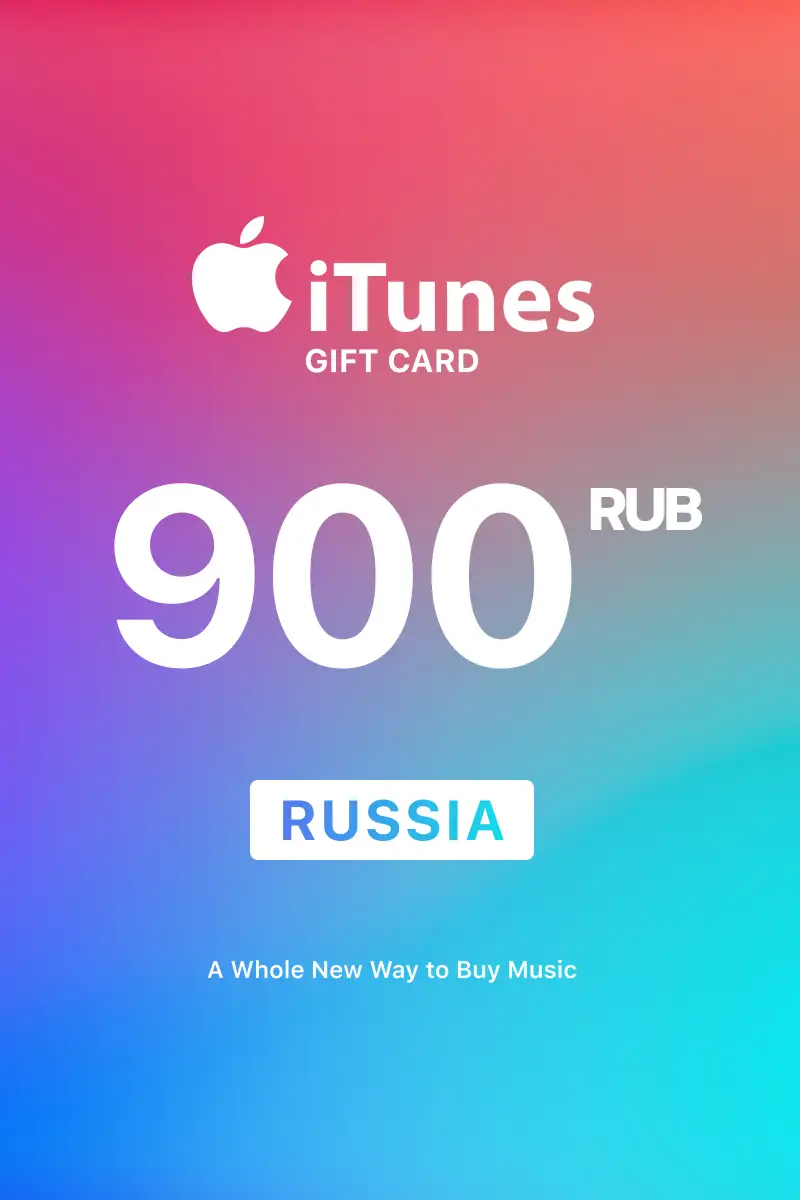 Apple iTunes 900 RUB Gift Card (Russia) - Digital Key