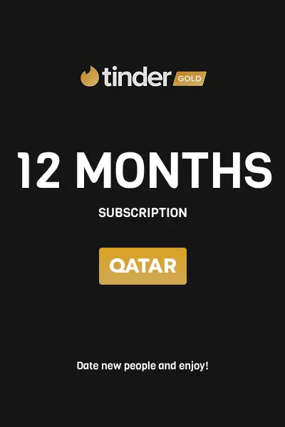 Tinder Gold 12 Months Subscription (Qatar) - Digital Key