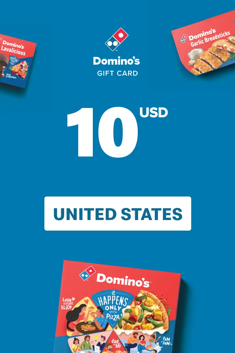 Dominos Pizza 10 USD Gift Card (United States) - Digital Key