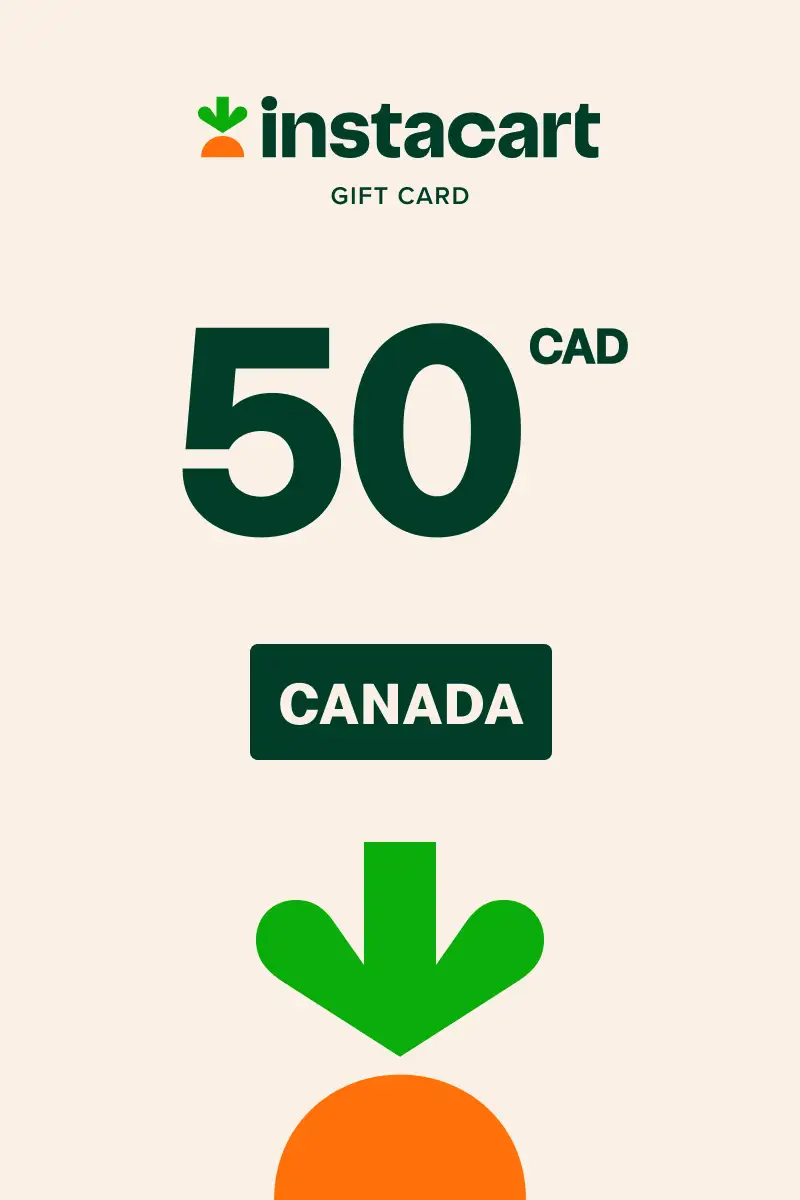Instacart 50 CAD Gift Card (Canada) - Digital Key
