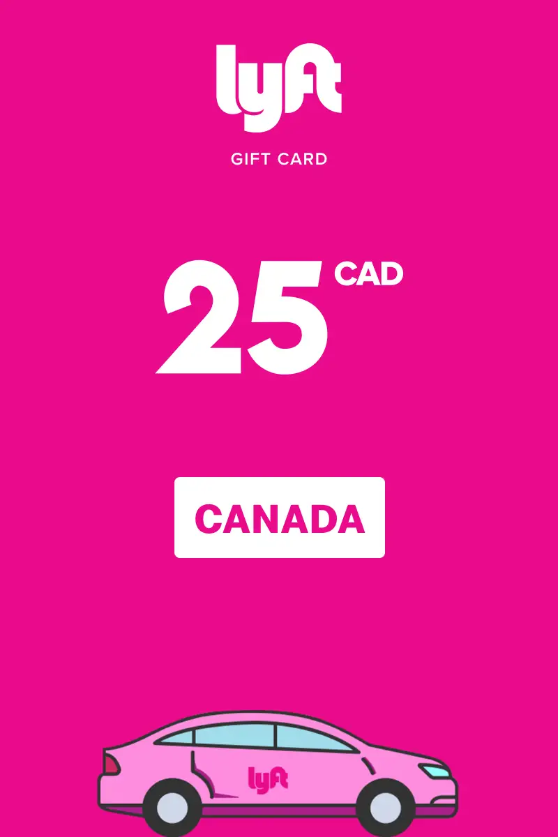 Lyft 25 CAD Gift Card (Canada) - Digital Key
