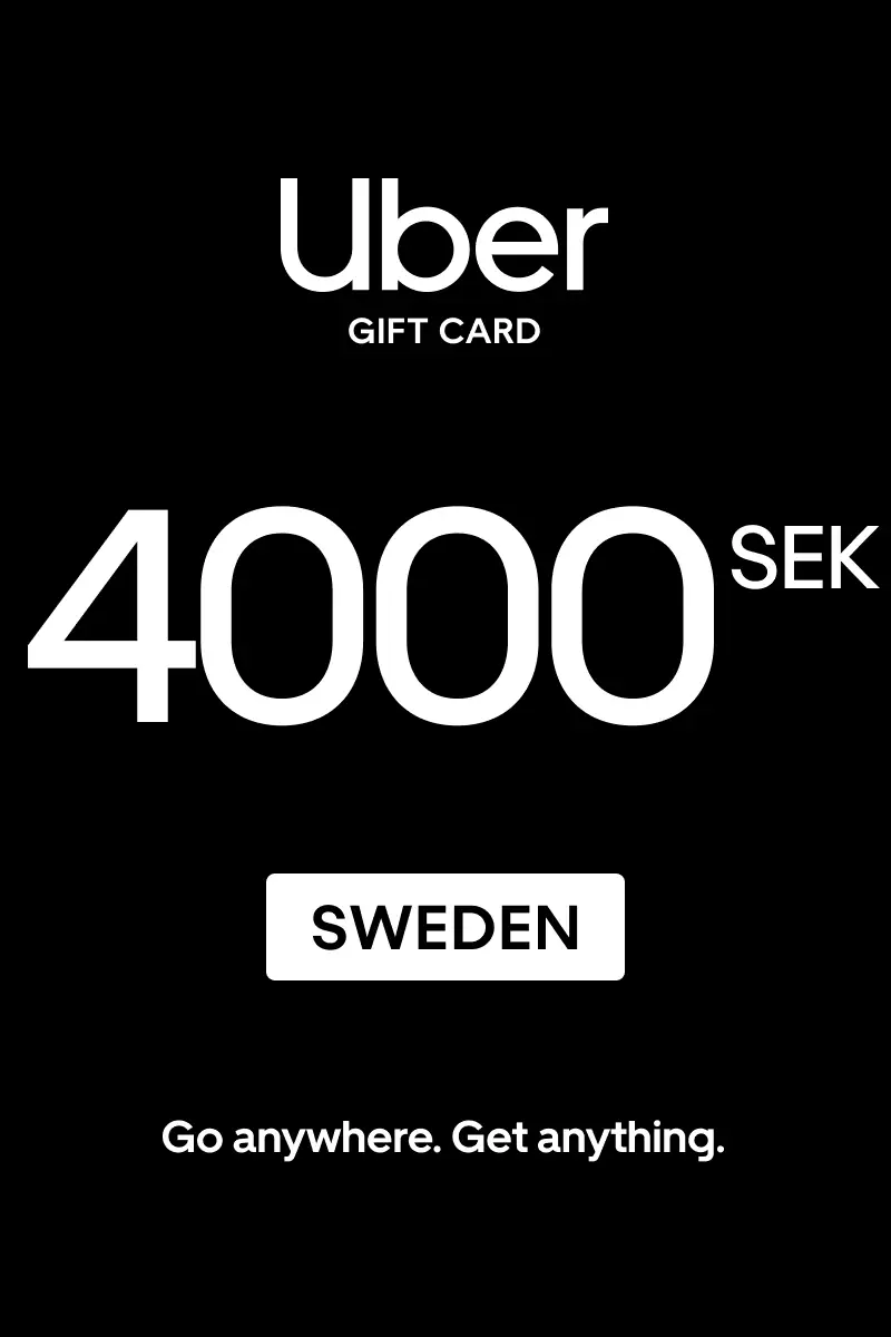 Uber 4000 SEK Gift Card (Sweden) - Digital Key