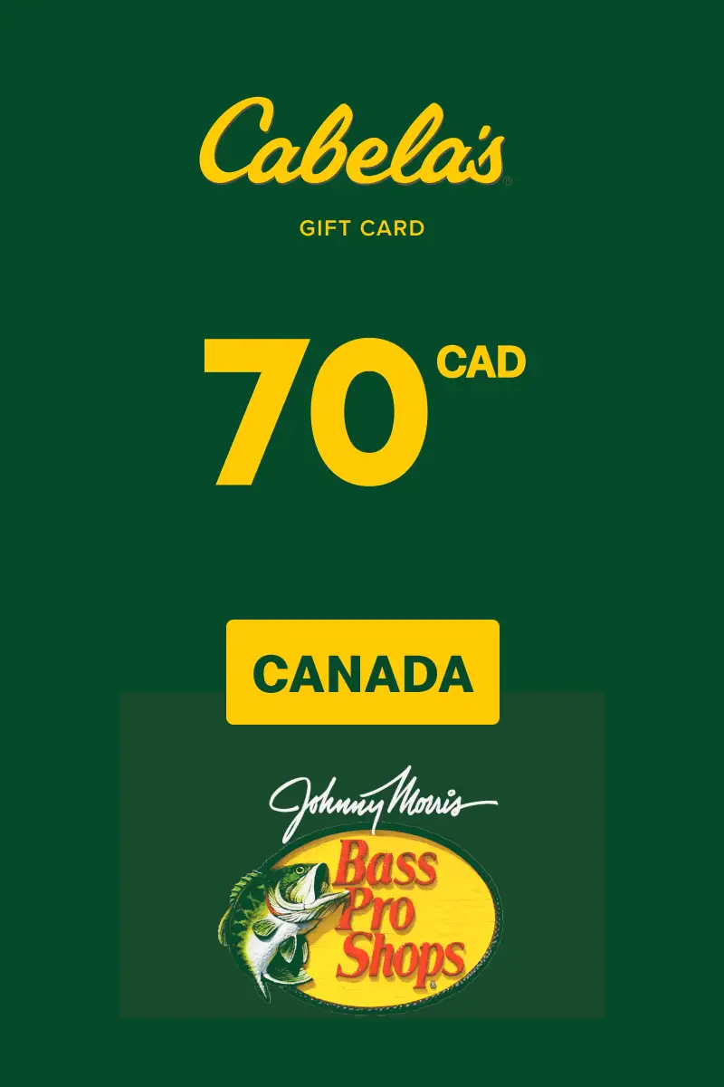 Cabela's 70 CAD Gift Card (Canada) - Digital Key