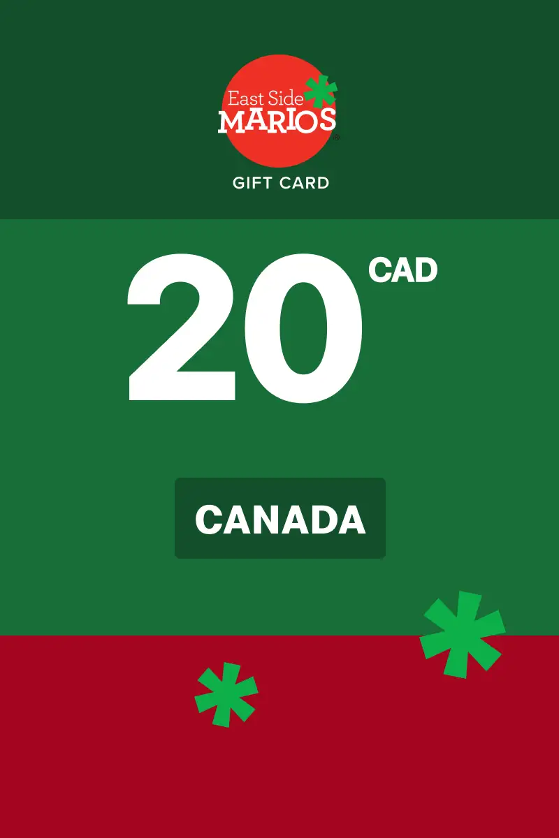 East Side Mario's 20 CAD Gift Card (Canada) - Digital Key