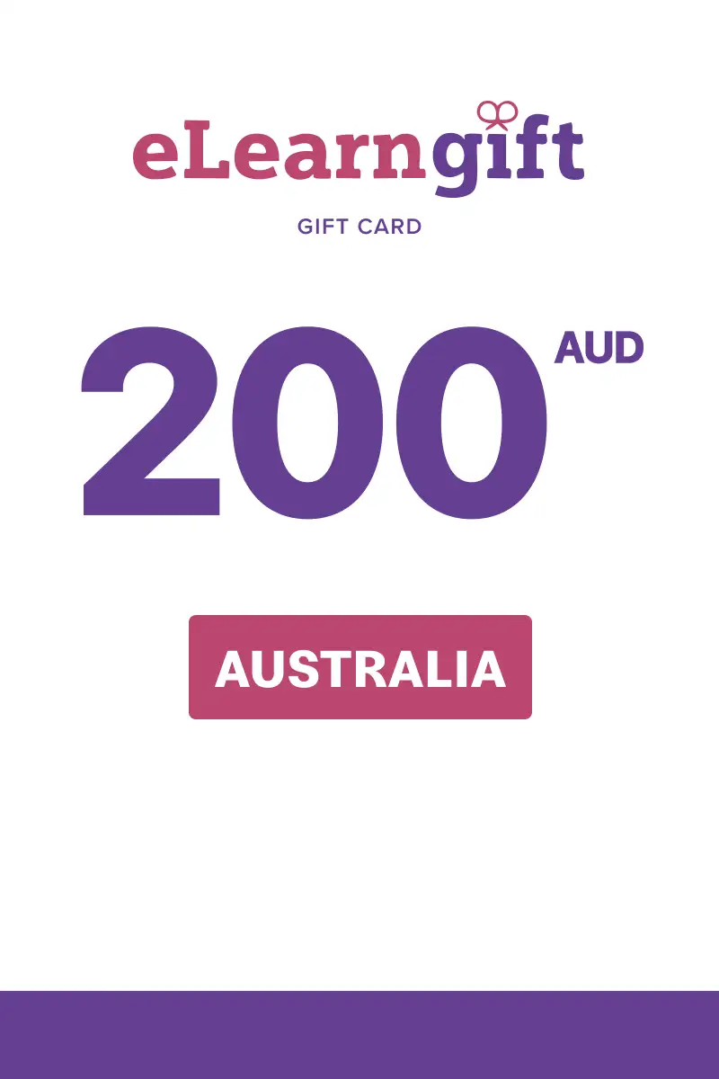 eLearnGift 200 AUD Gift Card (Australia) - Digital Key
