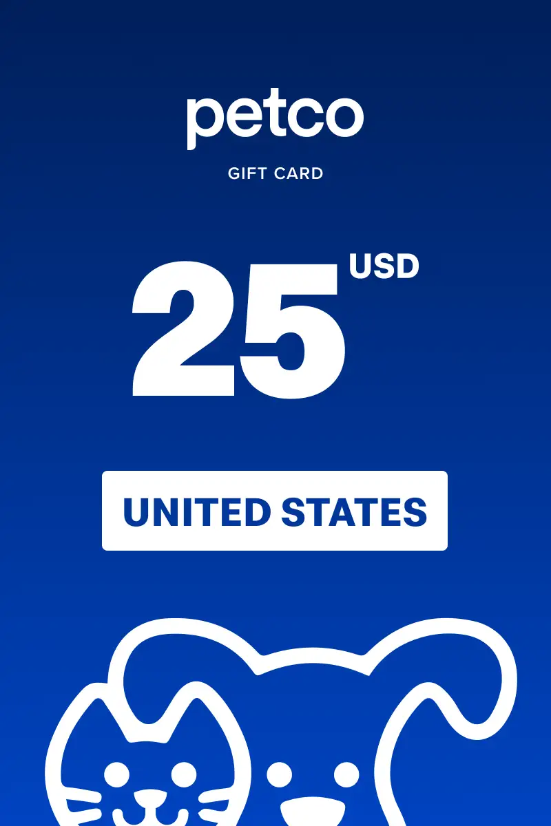Petco 25 USD Gift Card (United States) - Digital Key