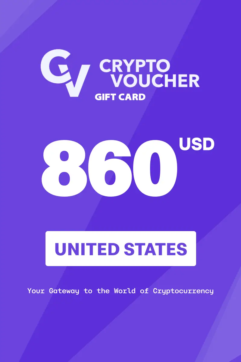 Crypto Voucher (USDC) 860 USD Gift Card (United States) - Digital Key