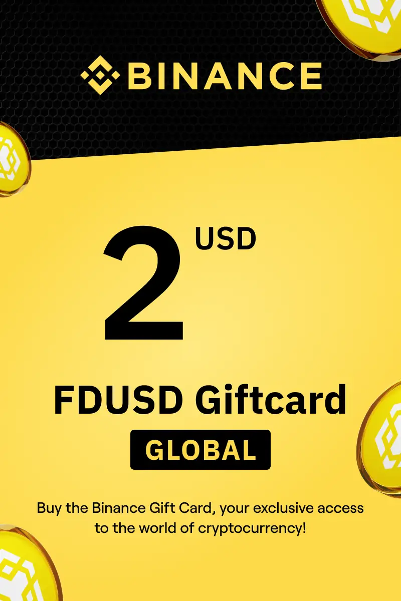 Binance (FDUSD) 2 USD Gift Card (Global) - Digital Key