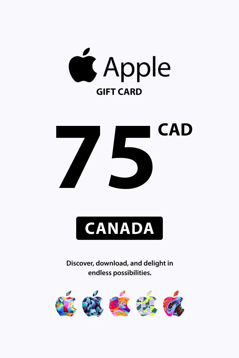 Apple 75 CAD Gift Card (Canada) - Digital Key