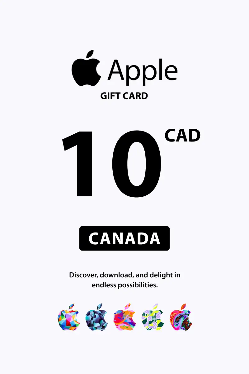 Apple 10 CAD Gift Card (Canada) - Digital Key