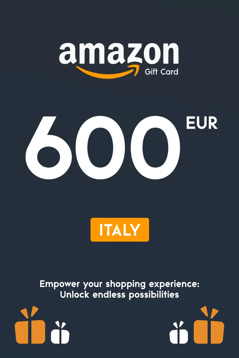 Amazon 600 EUR Gift Card (Italy) - Digital Key