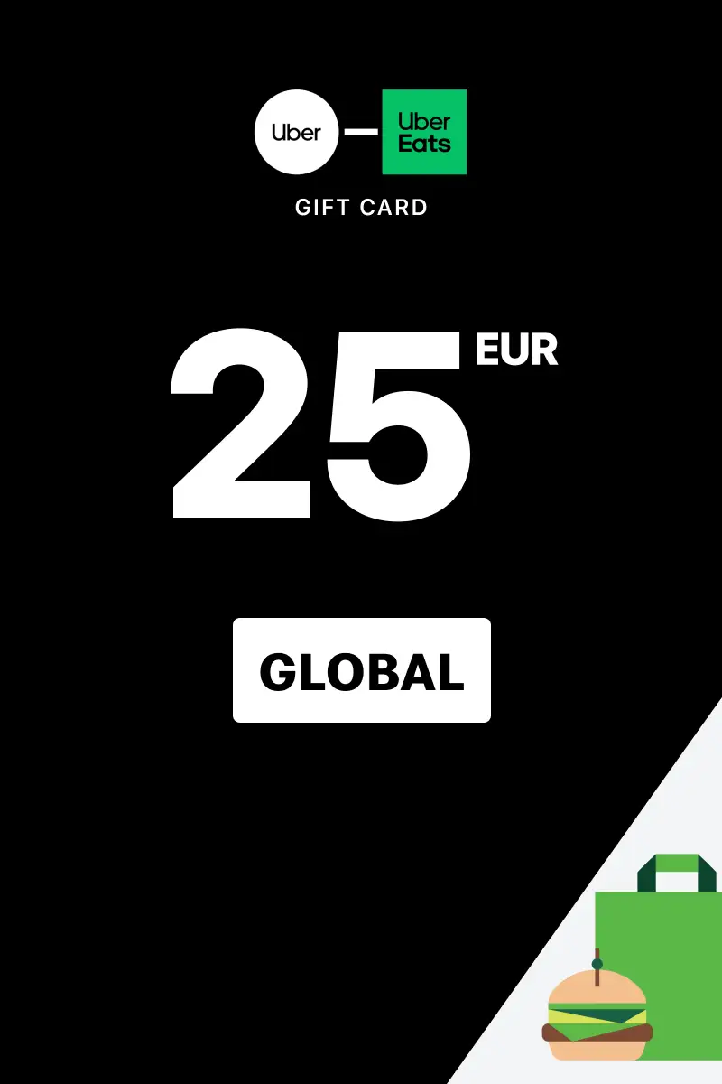 Uber Rides and Uber Eats 25 EUR Gift Card (Global) - Digital Key
