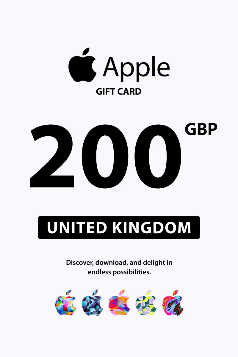 Apple 200 GBP Gift Card (United Kingdom) - Digital Key