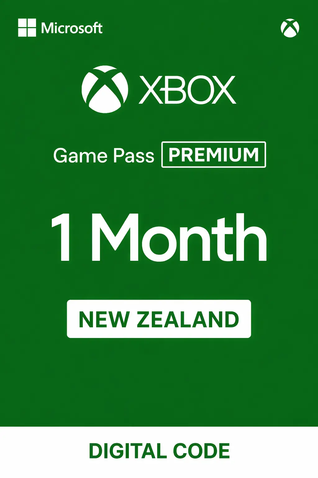 Xbox Game Pass (Premium) 1 Month (New Zealand) - Xbox Live - Digital Key