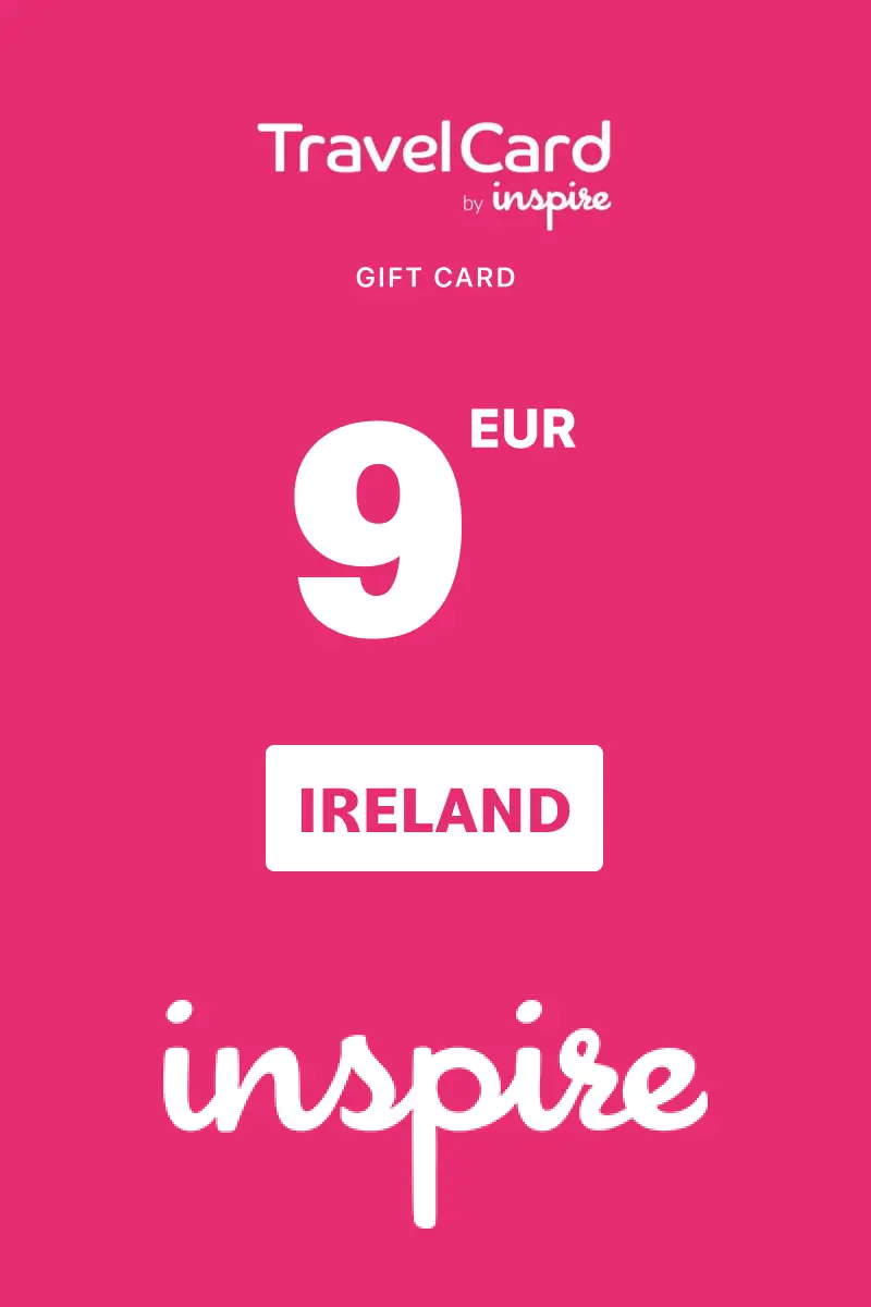 TravelCard by Inspire 9 EUR Gift Card (Ireland) - Digital Key