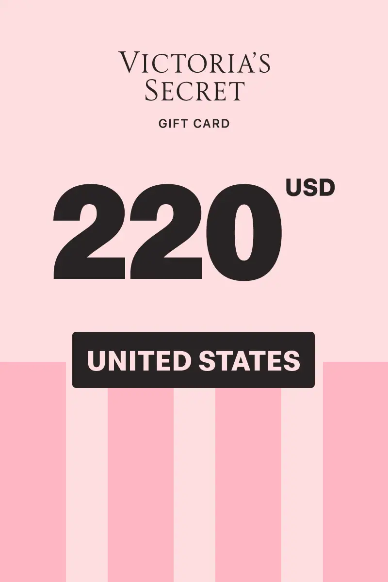 Victoria's Secret Pink 220 USD Gift Card (United States) - Digital Key