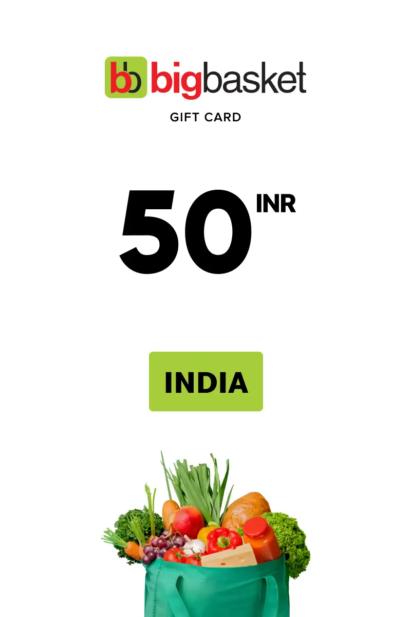 Bigbasket 50 INR Gift Card (India) - Digital Key