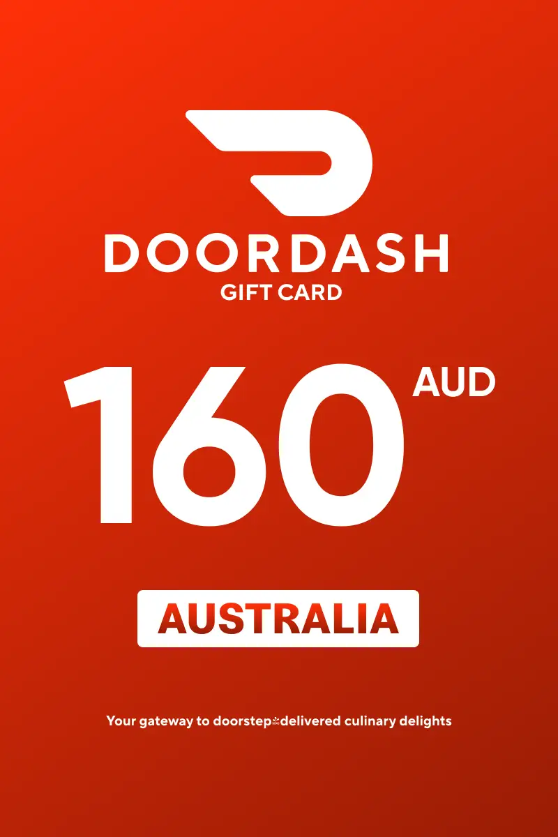 DoorDash 160 AUD Gift Card (Australia) - Digital Key