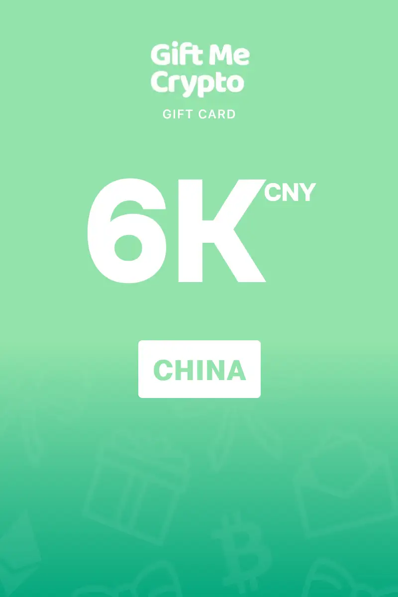 Gift Me Crypto 6000 CNY Gift Card (China) - Digital Key