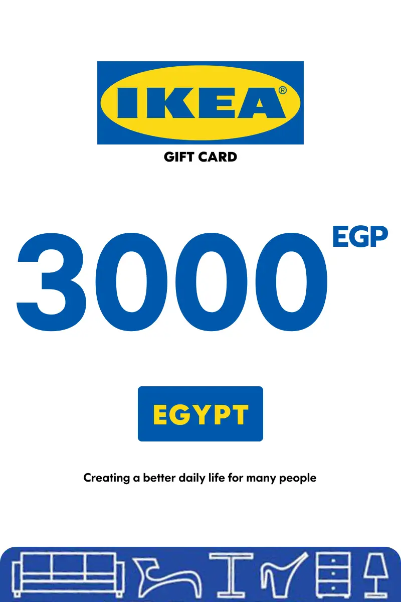 IKEA 3000 EGP Gift Card (Egypt) - Digital Key