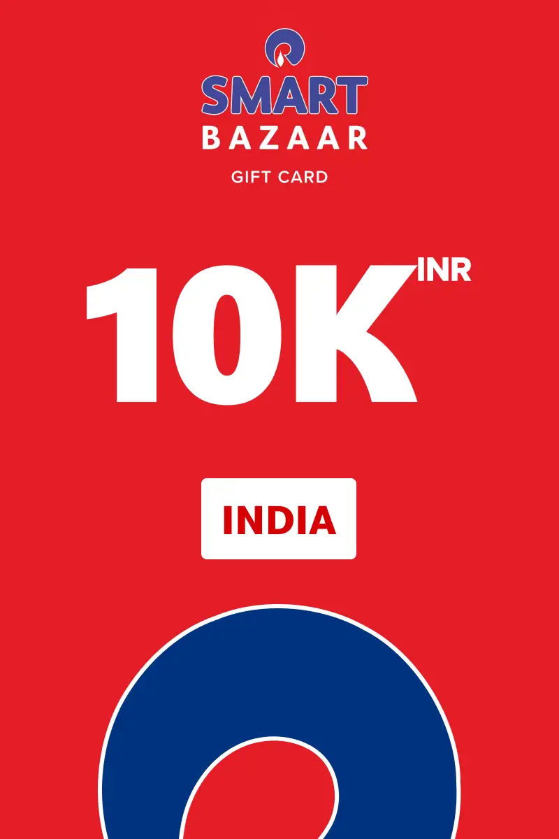 Reliance Smart Bazaar 10000 INR Gift Card (India) - Digital Key