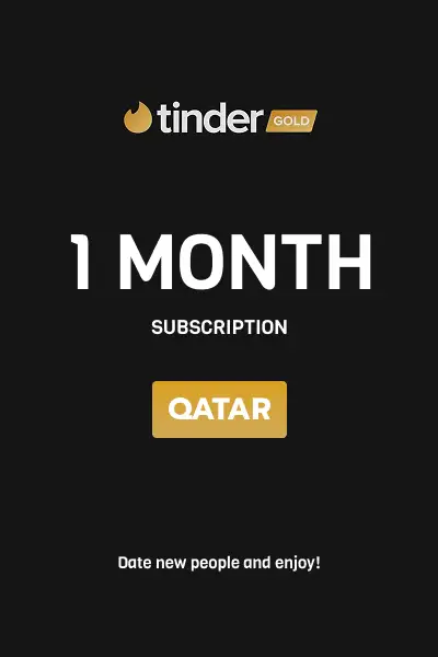Tinder Gold 1 Month Subscription (Qatar) - Digital Key