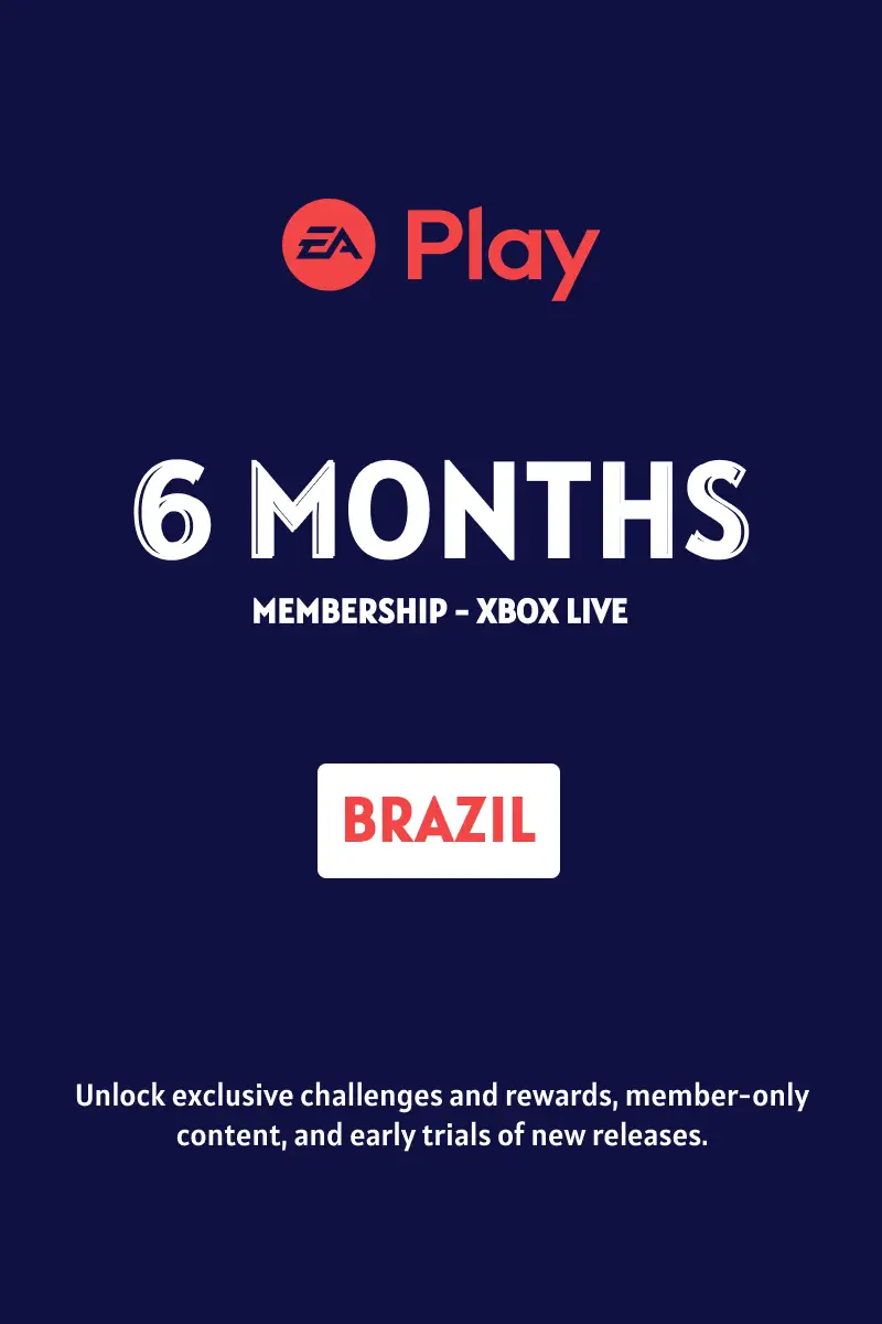 EA Play 6 Months Subscription (Brazil) - Xbox Live - Digital Key