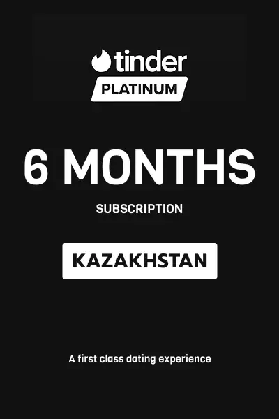 Tinder Platinum 6 Months Subscription (Kazakhstan) - Digital Key