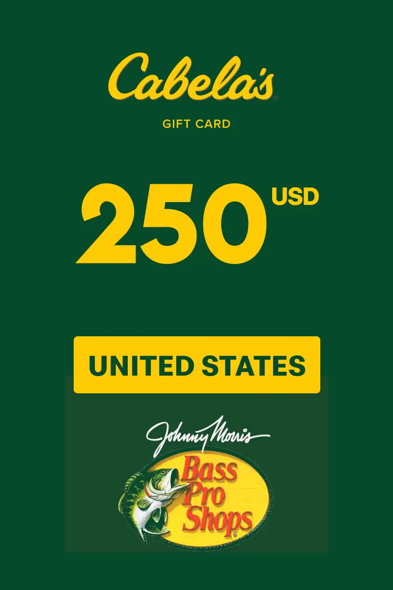 Cabela's 250 USD Gift Card (United States) - Digital Key