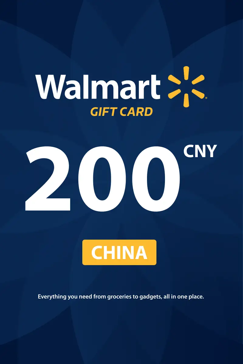 Walmart 200 CNY Gift Card (China) - Digital Key