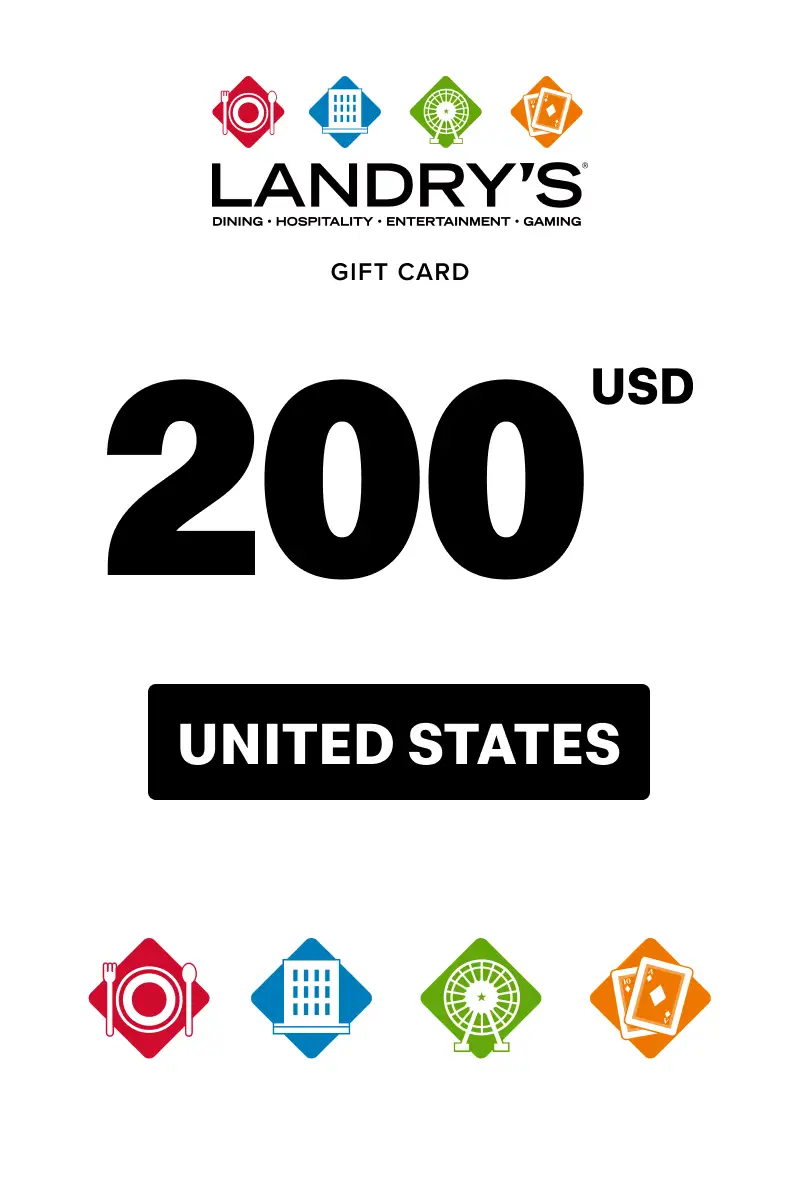Landrys Restaurant 200 USD Gift Card (United States) - Digital Key