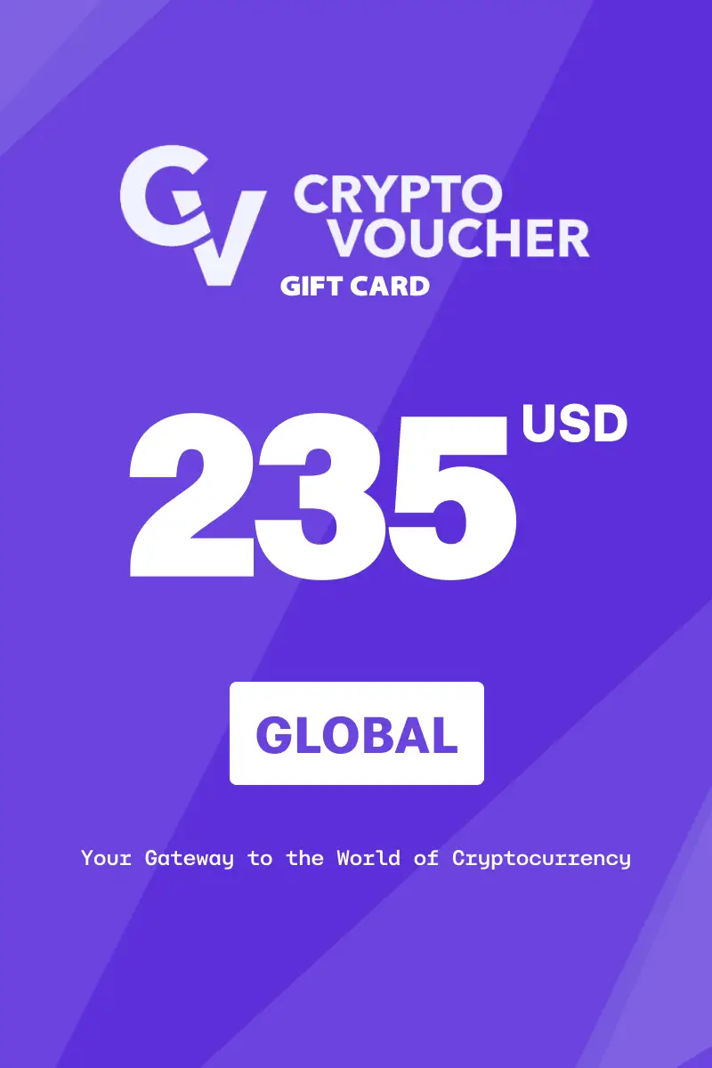 Crypto Voucher 235 USD Gift Card (Global) - Digital Key