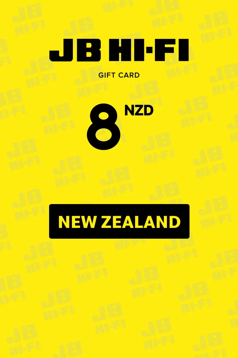 JB HI-FI 8 NZD Gift Card (New Zealand) - Digital Key