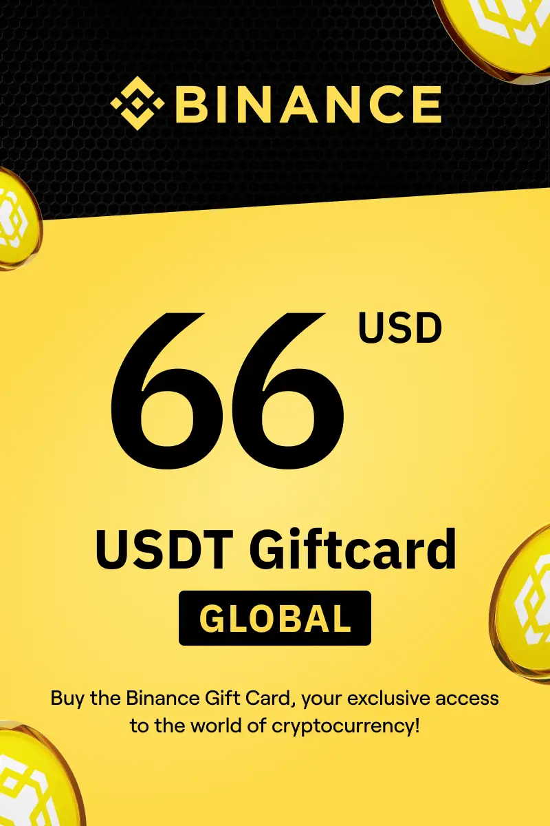 Binance (USDT) 66 USD Gift Card (Global) - Digital Key