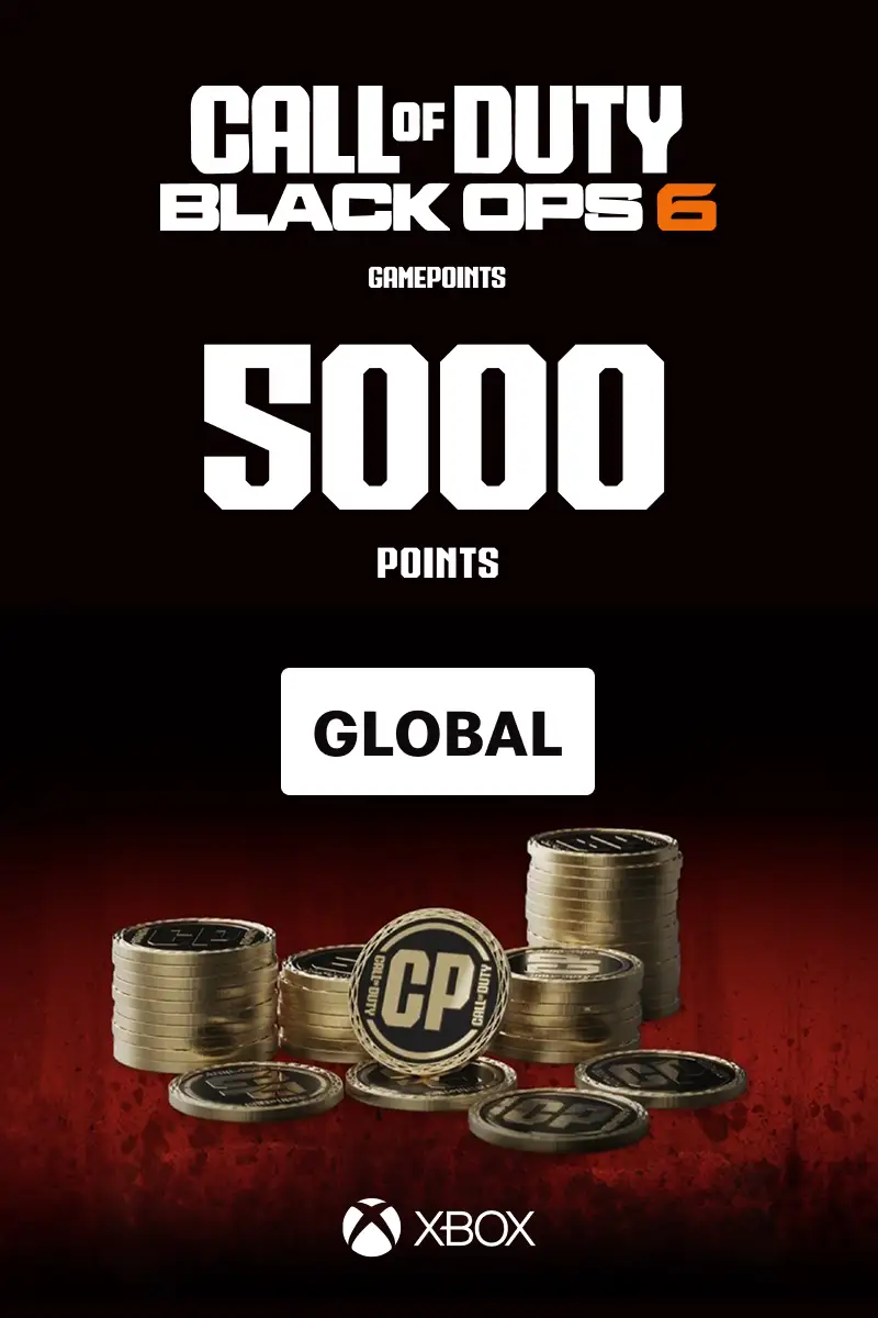 Call of Duty Black Ops 6 - 5000 Points (Global) (Xbox One / Xbox Series X|S) - Xbox Live - Digital Key