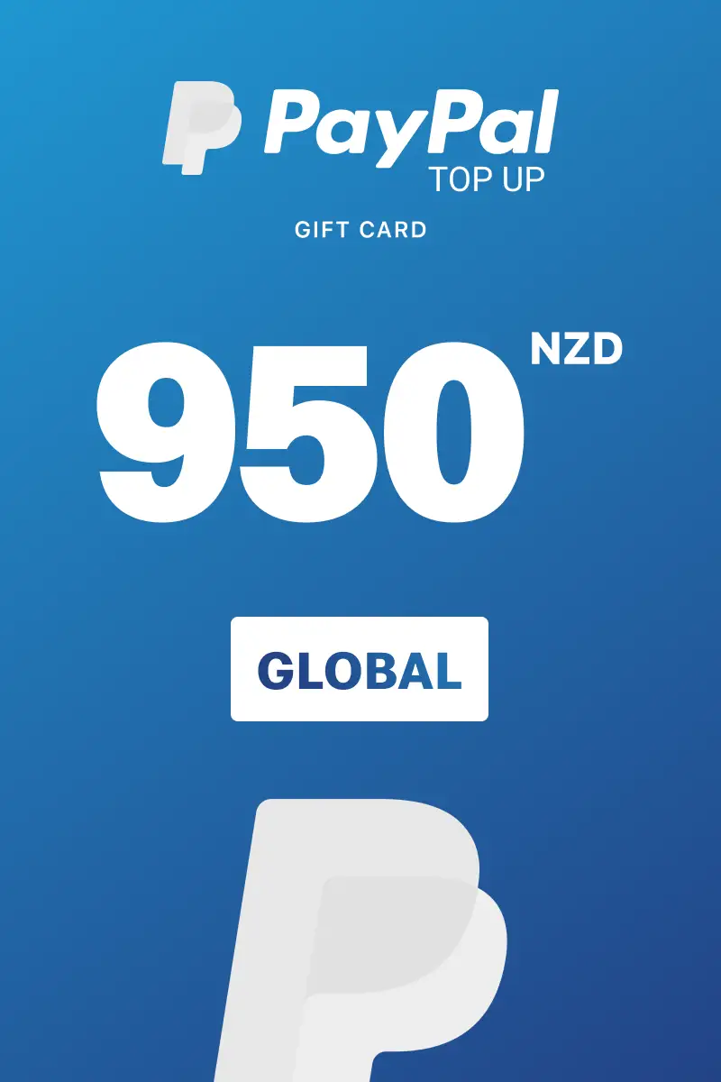 PayPal Instant Top Up 950 NZD Gift Card (Global) - Digital Key