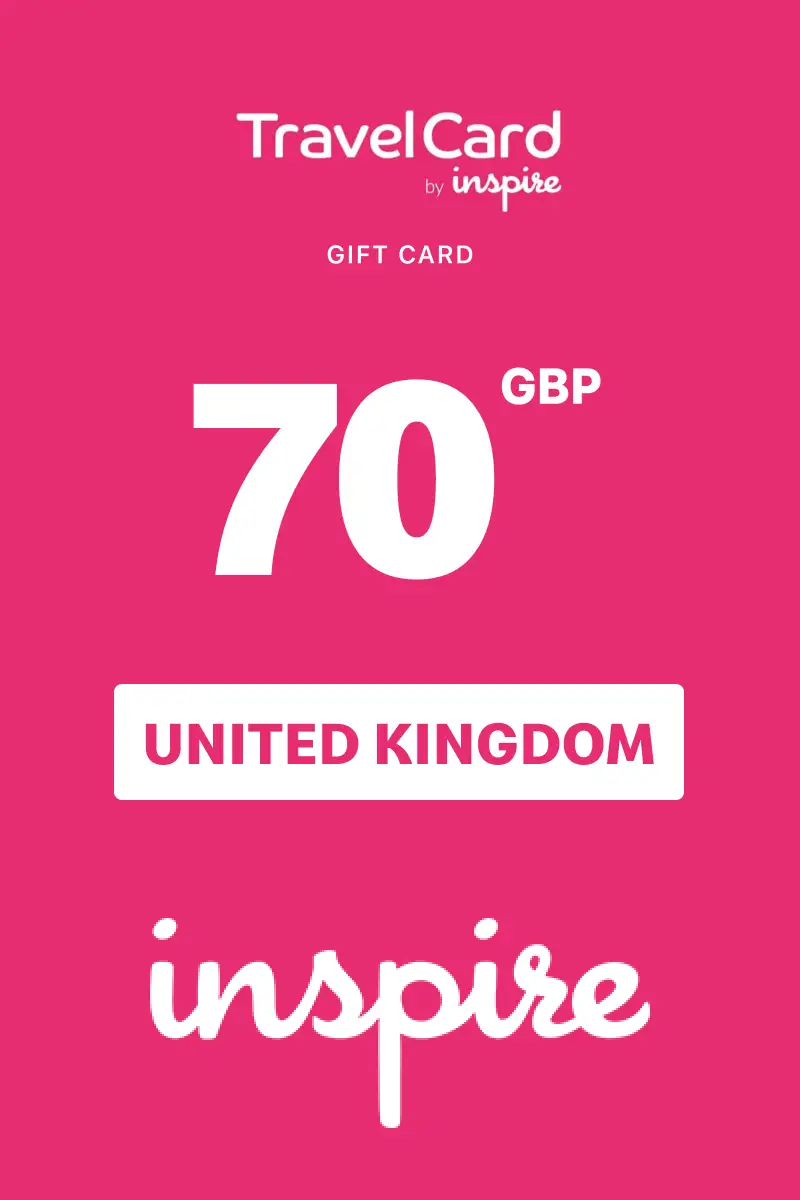 TravelCard by Inspire 70 GBP Gift Card (United Kingdom) - Digital Key