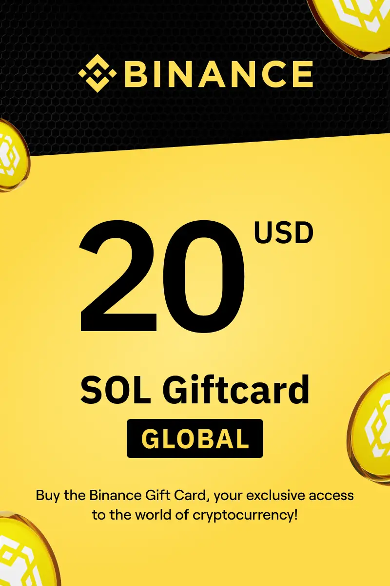 Binance (SOL) 20 USD Gift Card (Global) - Digital Key